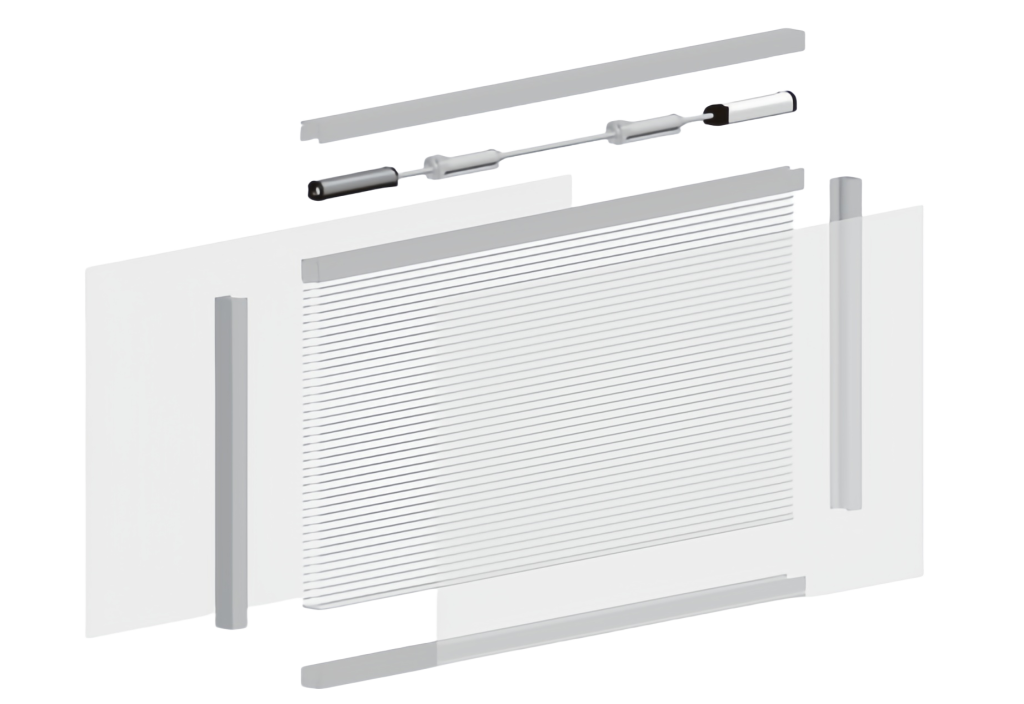 integrated blinds window system