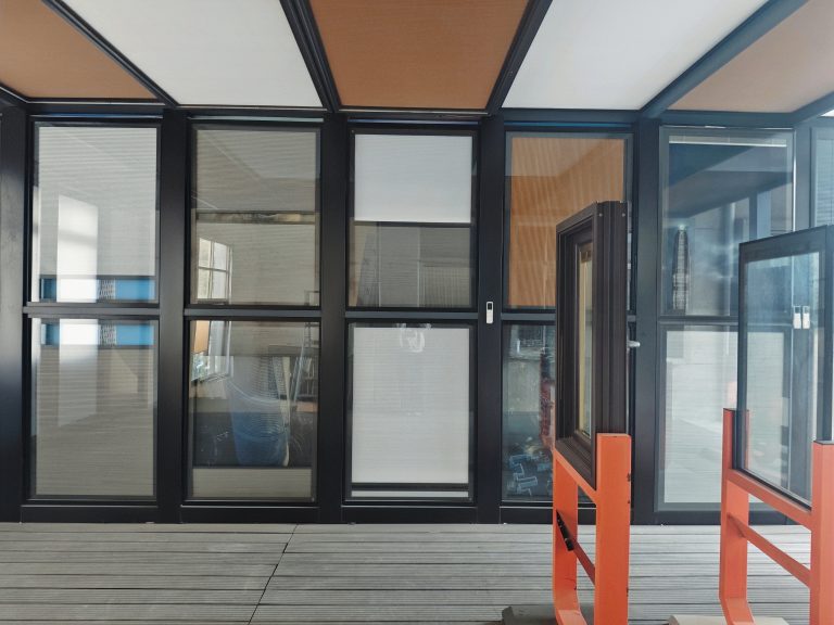 Built-in blinds window system