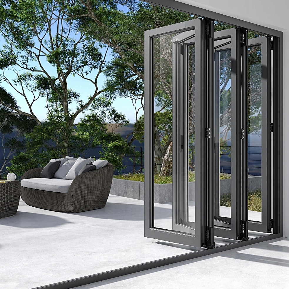 aluminum bi-fold door system
