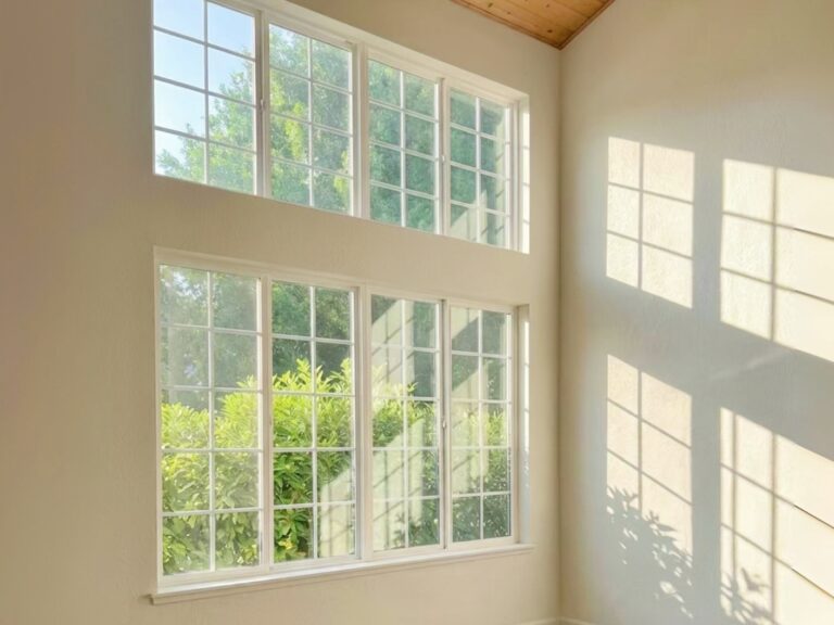 residential facade with thermal break aluminum windows