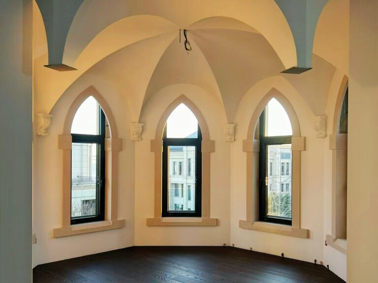 villa project with aluminum window system