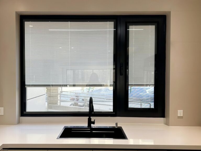built-in blinds window for privacy and light control