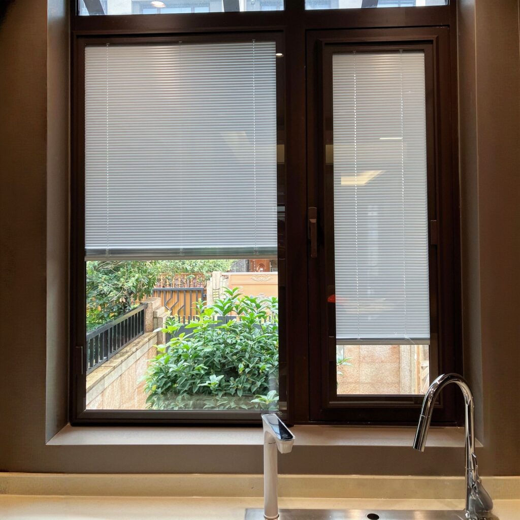 Built-in blinds inside insulated glass units