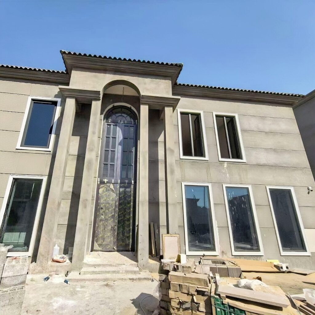 villa project with thermal break aluminum windows