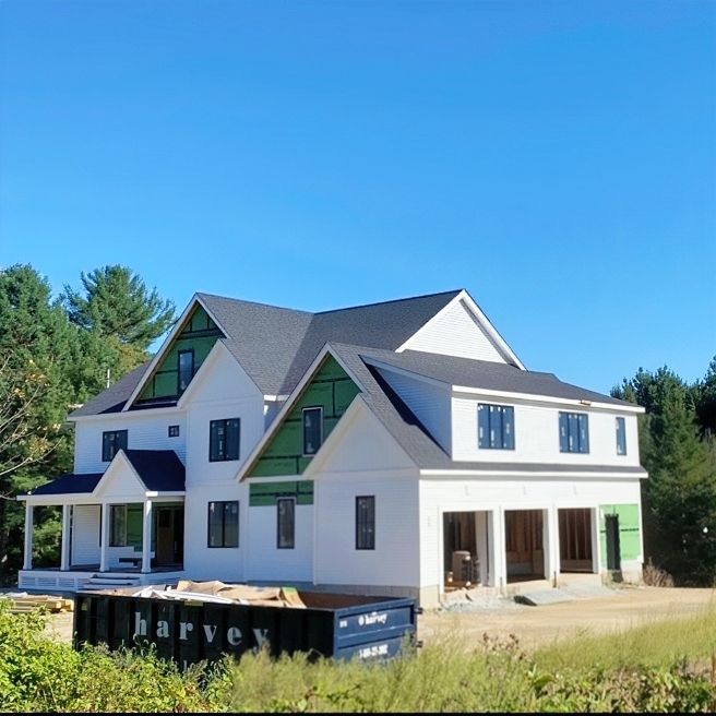 Residential house project using energy-efficient aluminum windows