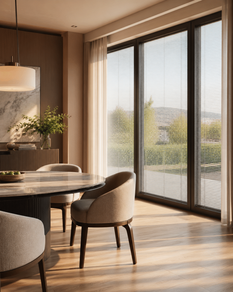 Finished aluminum windows and doors with integrated blinds