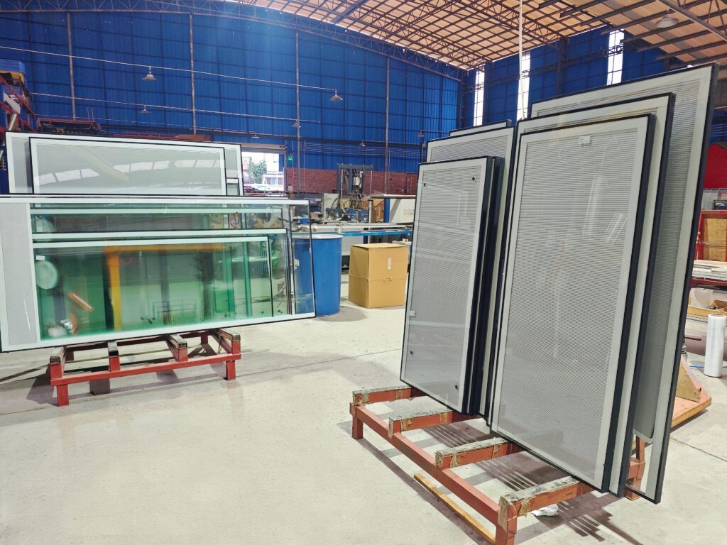 Blinds between glass IGU for mixed-size order